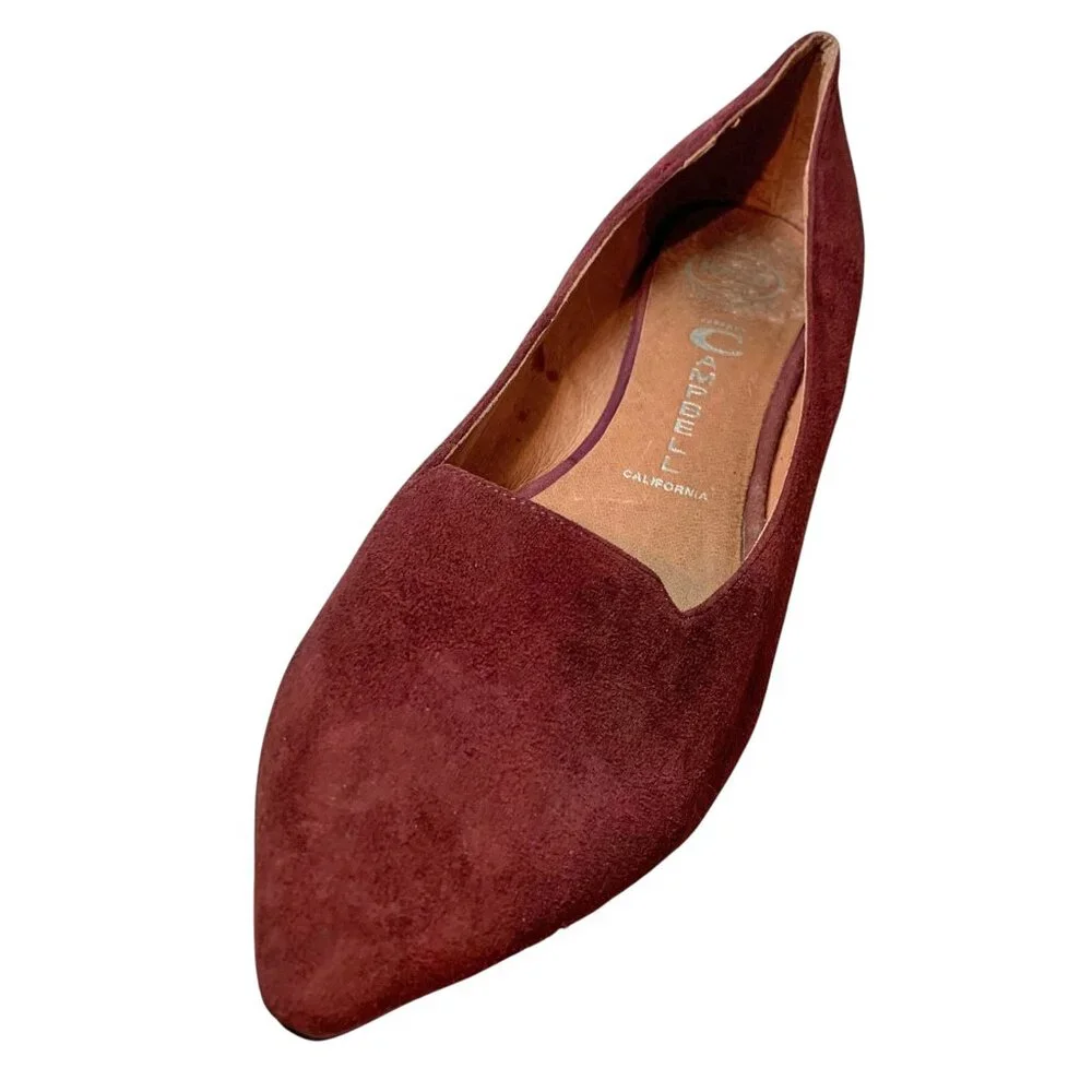 Jeffrey Campbell Ibiza Havana Last Sonnet Suede Skimmer‎ Flats